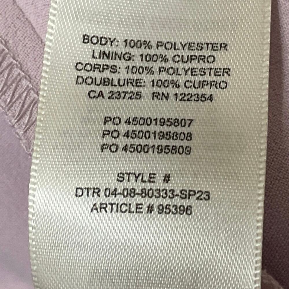 Aritzia Wilfred Lilac Purple Sleeveless Square Neck Fit & Flare Mini Dress 10 - Picture 5 of 5